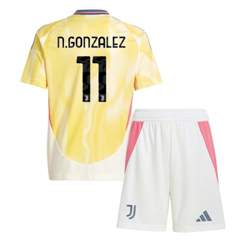 Juventus Nicolas Gonzalez #11 Gostujuci Dres za djecu 2024-25 Kratak Rukav (+ Kratke hlače)